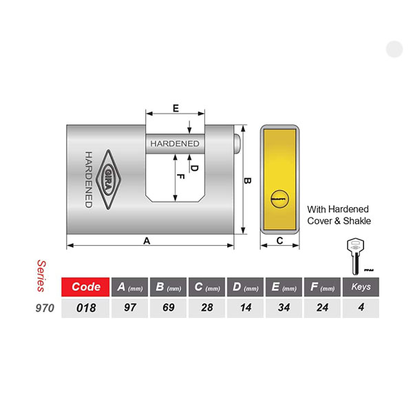 743-2 قفل کتابی 018 گیرا