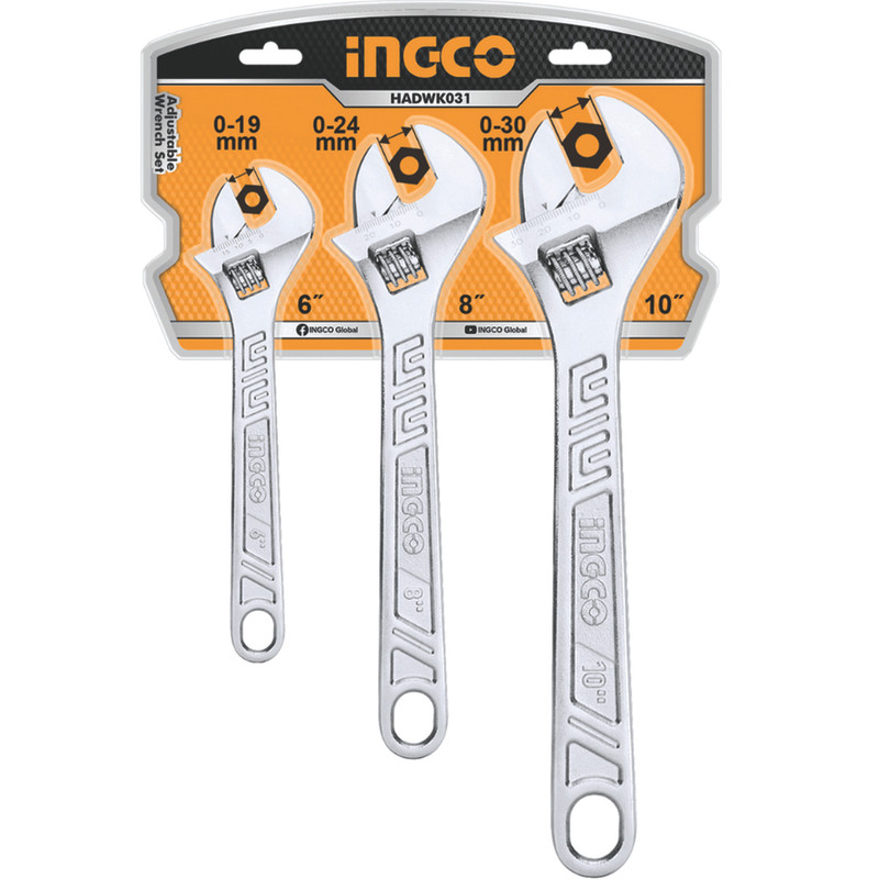 ست 3 عددی آچار فرانسه اینکو ست 3 عددی آچار فرانسه اینکو