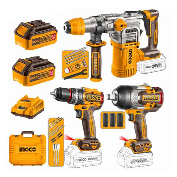 ست 3 عددی شارژی 20 ولت اینکو مدل 250281 ست 3 عددی شارژی 20 ولت اینکو مدل 250281