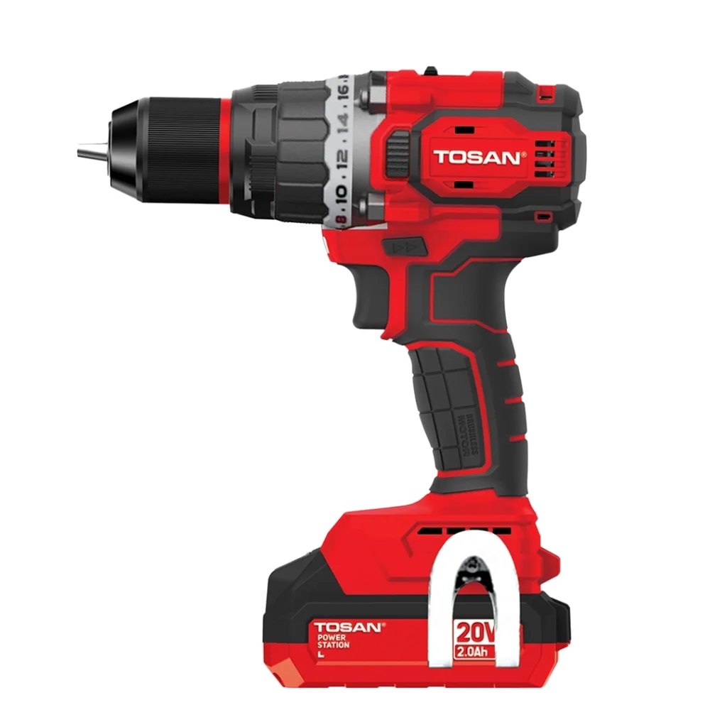 دریل شارژی براشلس 20 ولت چکشی توسن مدل 9620 دریل شارژی براشلس 20 ولت چکشی توسن مدل 9620