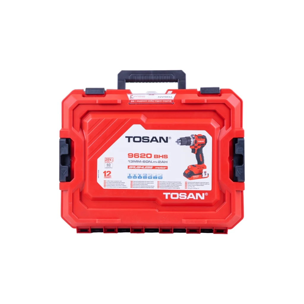 دریل شارژی براشلس 20 ولت چکشی توسن مدل 9620 دریل شارژی براشلس 20 ولت چکشی توسن مدل 9620