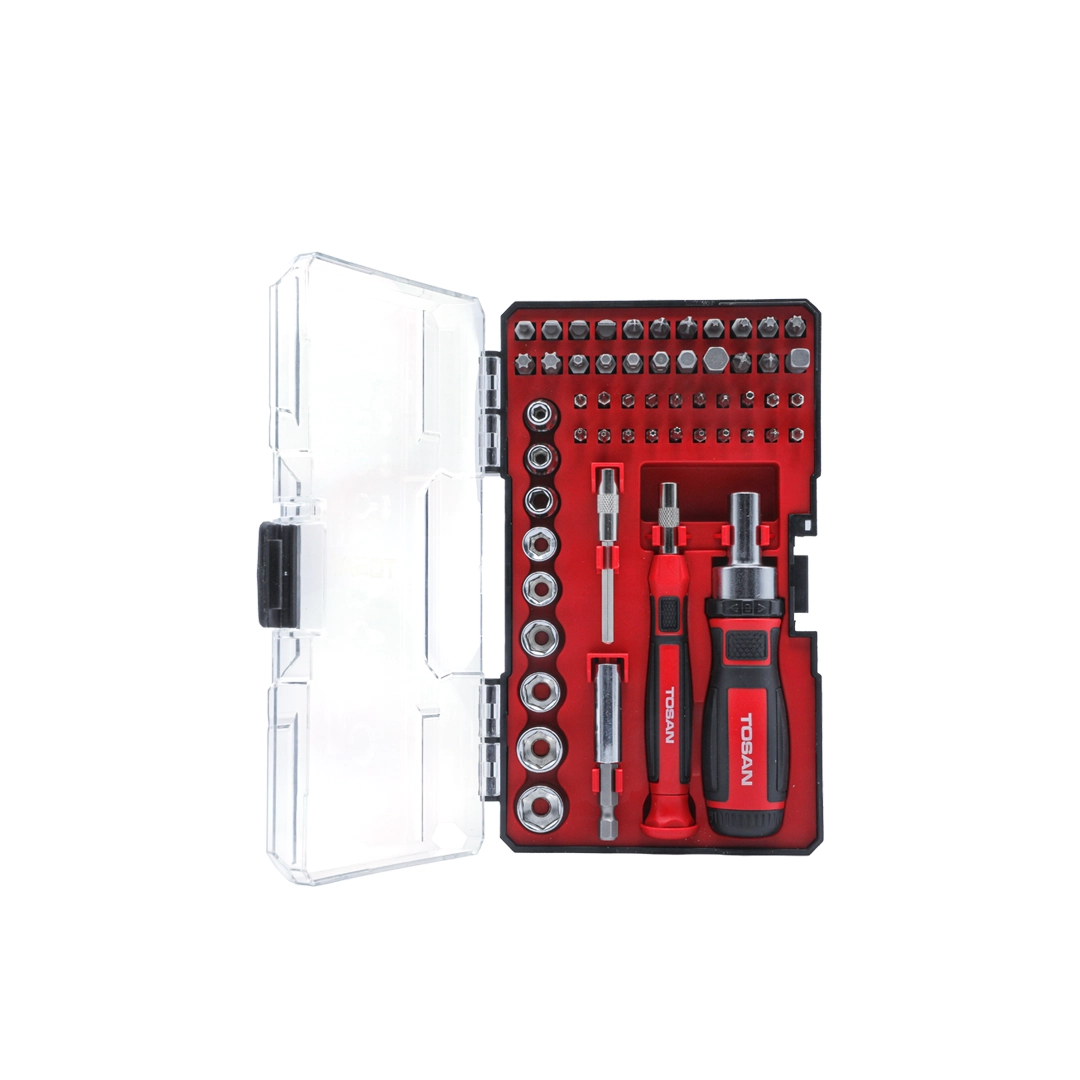 ست پیچ گوشتی و بکس 55 عددی توسن مدل 4820 ست پیچ گوشتی و بکس 55 عددی توسن مدل 4820