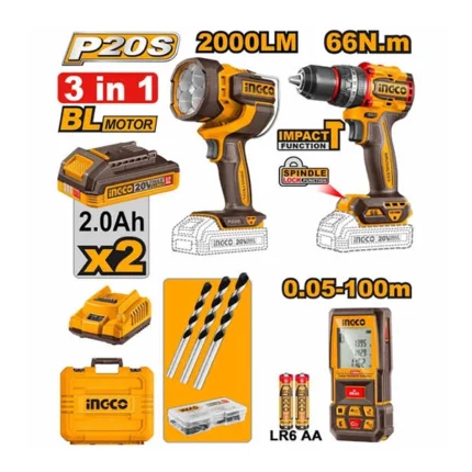 پک 3 عددی شارژی اینکو مدل COSLI250885